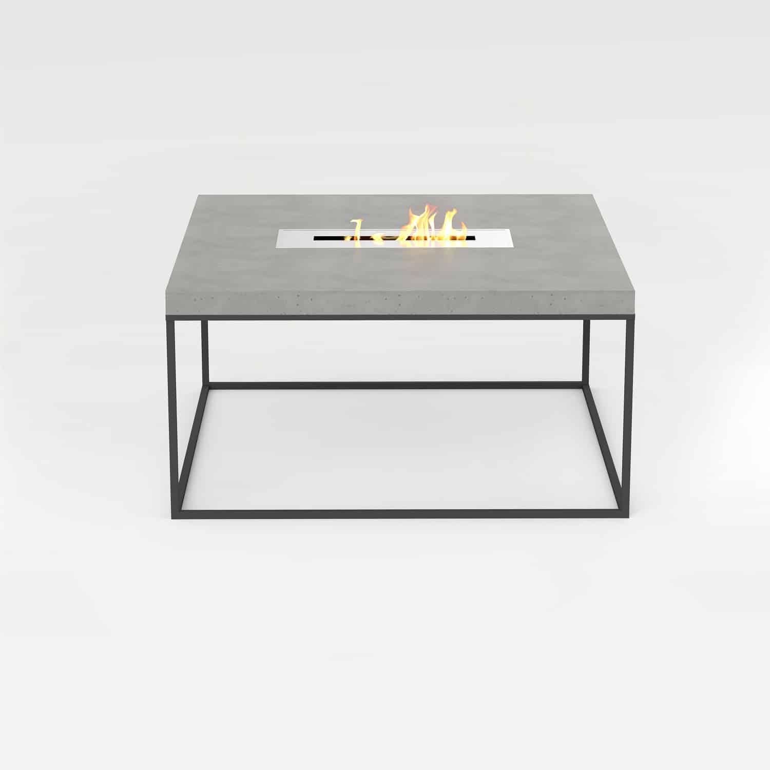 Fire Table 'Tabula Cubicolo Ignis' Concrete & Steel Bioethanol